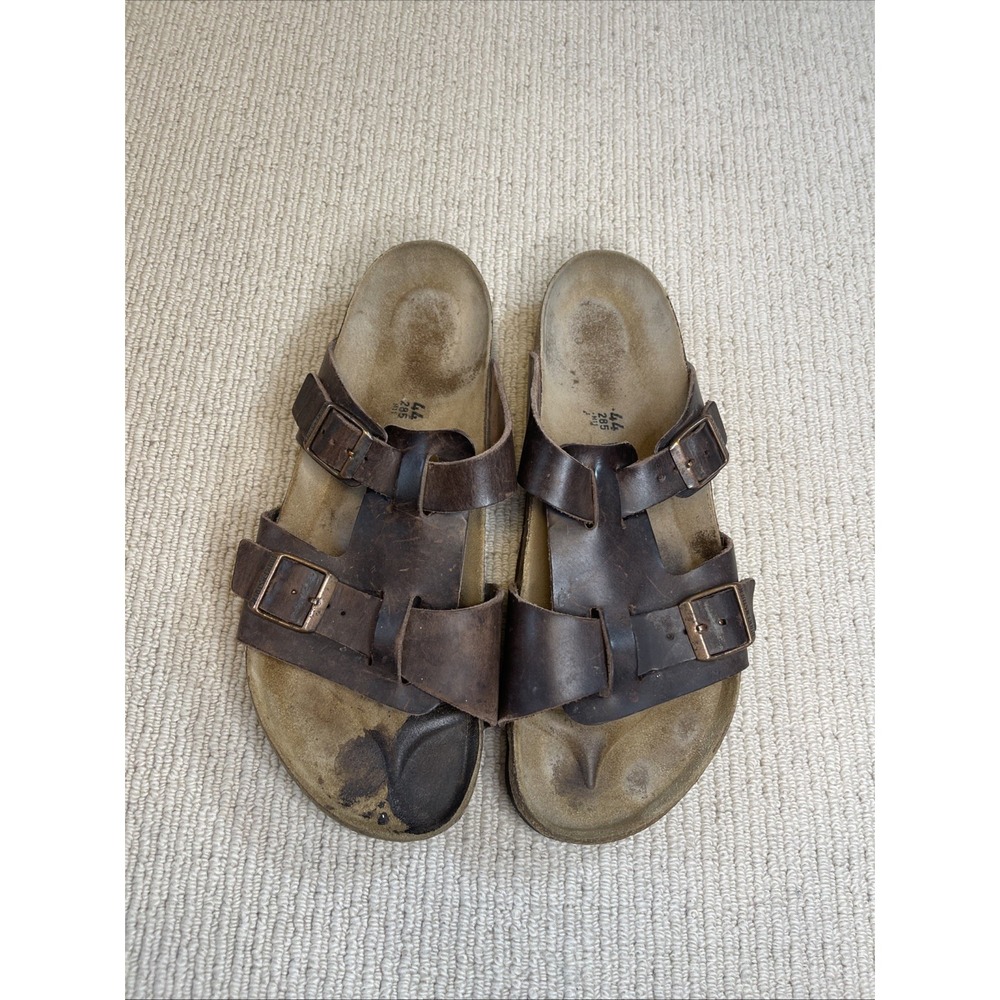 Birkenstock Riva Habana Oiled Leather Sandals Men's 44 US 11 Rare Discontinued
